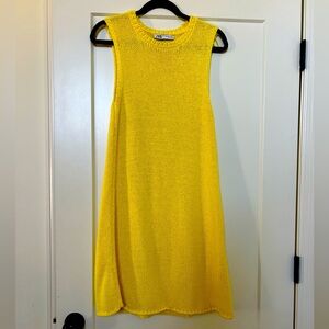 Yellow knit dress.. worn one time like new